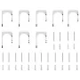 Kit de herrajes para puerta corredera 366 cm acero plateado by , Door items - Ref: Foro24-3295771, Price: 351,96 €, Discount: %