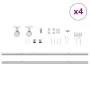 Kit de herrajes para puerta corredera 366 cm acero plateado by , Door items - Ref: Foro24-3295771, Price: 351,96 €, Discount: %