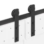 Kit de herrajes para puertas correderas acero negro 400 cm by , Door items - Ref: Foro24-3295778, Price: 116,93 €, Discount: %