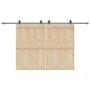 Kit de herrajes para puertas correderas acero negro 400 cm by , Door items - Ref: Foro24-3295800, Price: 123,98 €, Discount: %