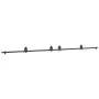 Kit de herrajes para puertas correderas acero negro 400 cm by , Door items - Ref: Foro24-3295800, Price: 123,98 €, Discount: %
