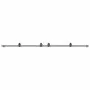 Kit de herrajes para puertas correderas acero negro 400 cm by , Door items - Ref: Foro24-3295800, Price: 123,98 €, Discount: %
