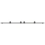 Kit de herrajes para puertas correderas acero negro 366 cm by , Door items - Ref: Foro24-3295799, Price: 96,74 €, Discount: %