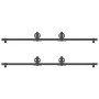 Kit de herrajes para puertas correderas acero negro 366 cm by , Door items - Ref: Foro24-3295799, Price: 96,74 €, Discount: %