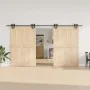 Kit de herrajes para puertas correderas acero negro 400 cm by , Door items - Ref: Foro24-3295790, Price: 102,03 €, Discount: %