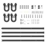Kit de herrajes para puertas correderas acero negro 400 cm by , Door items - Ref: Foro24-3295790, Price: 102,03 €, Discount: %