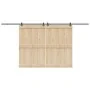 Kit de herrajes para puertas correderas acero negro 427 cm by , Door items - Ref: Foro24-3295792, Price: 148,50 €, Discount: %