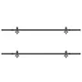 Kit de herrajes para puertas correderas acero negro 427 cm by , Door items - Ref: Foro24-3295792, Price: 148,50 €, Discount: %