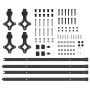 Kit de herrajes para puertas correderas acero negro 427 cm by , Door items - Ref: Foro24-3295792, Price: 148,50 €, Discount: %
