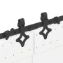 Kit de herrajes para puertas correderas acero negro 427 cm by , Door items - Ref: Foro24-3295792, Price: 148,50 €, Discount: %