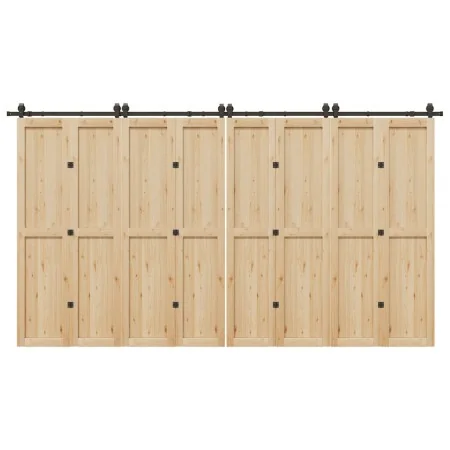 Kit de herrajes para puertas correderas acero negro 400 cm von , Türartikel - Ref: Foro24-3295802, Preis: 171,05 €, Rabatt: %