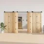 Kit de herrajes para puertas correderas acero negro 400 cm von , Türartikel - Ref: Foro24-3295802, Preis: 171,05 €, Rabatt: %