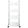Carro de almacenamiento 4 niveles transparente 37x28x95 cm von , Lastenstapler - Ref: Foro24-4012380, Preis: 37,61 €, Rabatt: %
