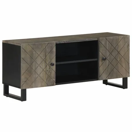 Mueble de TV madera maciza de mango negro 105x33x46 cm von , CD- und DVD-Speicher - Ref: Foro24-4017684, Preis: 101,69 €, Rab...