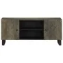 Mueble de TV madera maciza de mango negro 105x33x46 cm von , CD- und DVD-Speicher - Ref: Foro24-4017684, Preis: 101,69 €, Rab...