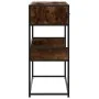 Mesa consola de madera de ingeniería roble ahumado 90x35x80 cm by , Side tables - Ref: Foro24-849176, Price: 78,42 €, Discoun...