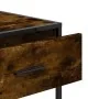 Mesa consola de madera de ingeniería roble ahumado 90x35x80 cm by , Side tables - Ref: Foro24-849176, Price: 78,42 €, Discoun...