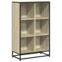 Armario de libros contrachapada color roble 65,5x33x107,5 cm de , Librerías y estanterías - Ref: Foro24-849160, Precio: 96,40...