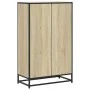 Armario de libros contrachapada color roble 65,5x33x107,5 cm de , Librerías y estanterías - Ref: Foro24-849160, Precio: 96,40...