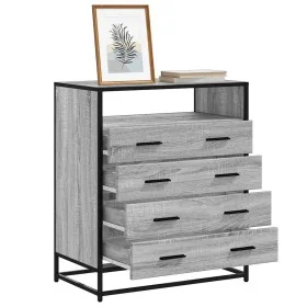 Cajonera de madera contrachapada gris sonoma 70x41x83,5 cm by , Drawers - Ref: Foro24-849092, Price: 125,34 €, Discount: %