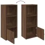 Estantería de madera de ingeniería marrón roble 31x24x77 cm de , Librerías y estanterías - Ref: Foro24-860334, Precio: 40,72 ...