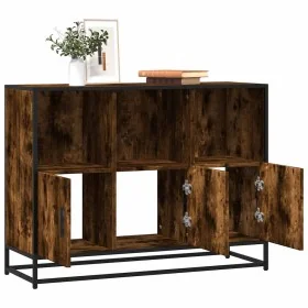 Aparador madera contrachapada color roble ahumado 100x35x76 cm by , Sideboards - Ref: Foro24-849031, Price: 115,16 €, Discoun...