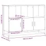 Aparador madera contrachapada color roble ahumado 100x35x76 cm by , Sideboards - Ref: Foro24-849031, Price: 115,16 €, Discoun...