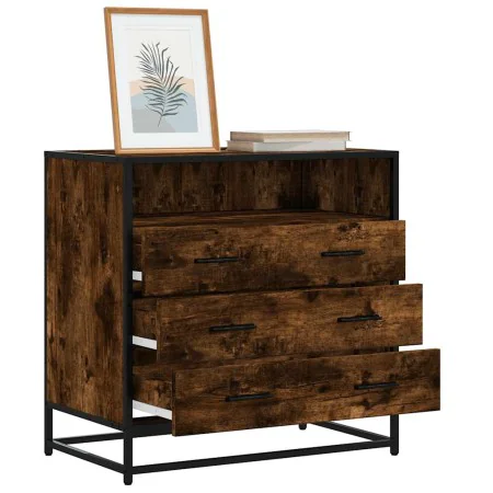 Cómoda de madera contrachapada roble ahumado 70x41x70 cm de , Cajoneras - Ref: Foro24-849086, Precio: 116,23 €, Descuento: %