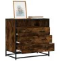 Cómoda de madera contrachapada roble ahumado 70x41x70 cm de , Cajoneras - Ref: Foro24-849086, Precio: 116,23 €, Descuento: %