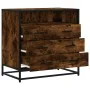 Cómoda de madera contrachapada roble ahumado 70x41x70 cm de , Cajoneras - Ref: Foro24-849086, Precio: 116,23 €, Descuento: %