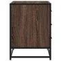 Cómoda de madera contrachapada roble marrón 70x41x56 cm de , Cajoneras - Ref: Foro24-849078, Precio: 91,52 €, Descuento: %