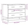 Cómoda de madera contrachapada roble marrón 70x41x56 cm de , Cajoneras - Ref: Foro24-849078, Precio: 91,52 €, Descuento: %