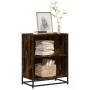 Estantería madera ingeniería color roble ahumado 60x35x76 cm de , Librerías y estanterías - Ref: Foro24-849101, Precio: 71,51...