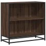 Estantería madera ingeniería color roble ahumado 60x35x76 cm de , Librerías y estanterías - Ref: Foro24-849101, Precio: 71,51...