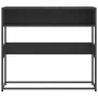 Mesa consola de madera contrachapada negro 90x35x80 cm de , Mesas auxiliares - Ref: Foro24-849169, Precio: 70,45 €, Descuento: %