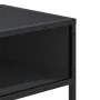 Mesa consola de madera contrachapada negro 90x35x80 cm de , Mesas auxiliares - Ref: Foro24-849169, Precio: 70,45 €, Descuento: %