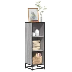 Estantería madera de ingeniería gris Sonoma 33,5x33x107,5 cm de , Librerías y estanterías - Ref: Foro24-849157, Precio: 75,41...