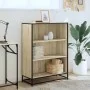 Estantería madera ingeniería color roble 80,5x35x107,5 cm de , Librerías y estanterías - Ref: Foro24-849120, Precio: 104,44 €...