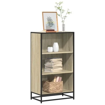 Estantería madera contrachapada color roble 60x35x107,5 cm de , Librerías y estanterías - Ref: Foro24-849115, Precio: 90,52 €...
