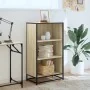 Estantería madera contrachapada color roble 60x35x107,5 cm de , Librerías y estanterías - Ref: Foro24-849115, Precio: 90,52 €...