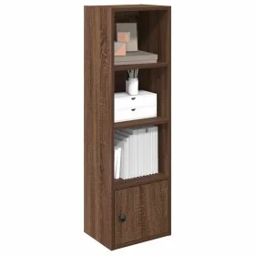 Estantería de madera de ingeniería marrón roble 31x24x102 cm de , Librerías y estanterías - Ref: Foro24-860343, Precio: 52,68...