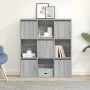 Estantería de madera de ingeniería gris sonoma 89x24x101,5 cm de , Librerías y estanterías - Ref: Foro24-860405, Precio: 94,7...