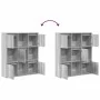 Estantería de madera de ingeniería gris sonoma 89x24x101,5 cm de , Librerías y estanterías - Ref: Foro24-860405, Precio: 94,7...