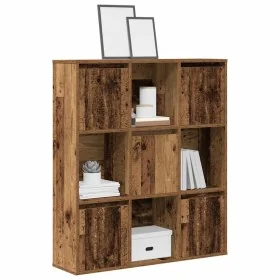 Estantería madera de ingeniería color envejecido 89x24x101,5 cm de , Librerías y estanterías - Ref: Foro24-860407, Precio: 10...