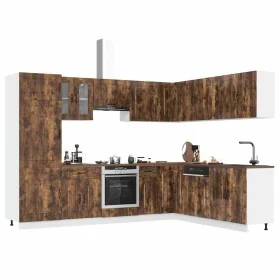 Mueble cocina Kalmar roble ahumado 14 pzas madera contrachapada de , Armarios de cocina - Ref: Foro24-3314976, Precio: 1,00 €...