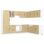 Mueble cocina Kalmar roble sonoma 14 pzas madera contrachapada de , Armarios de cocina - Ref: Foro24-3314974, Precio: 960,45 ...