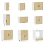 Mueble cocina Kalmar roble sonoma 14 pzas madera contrachapada de , Armarios de cocina - Ref: Foro24-3314974, Precio: 960,45 ...