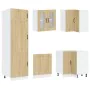 Mueble cocina Kalmar roble sonoma 14 pzas madera contrachapada de , Armarios de cocina - Ref: Foro24-3314974, Precio: 960,45 ...