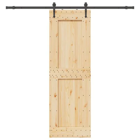 Puerta corredera con herrajes madera maciza de pino 70x210 cm de , Puertas - Ref: Foro24-3332742, Precio: 181,86 €, Descuento: %