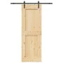 Puerta corredera con herrajes madera maciza de pino 85x210 cm de , Puertas - Ref: Foro24-3332702, Precio: 197,42 €, Descuento: %